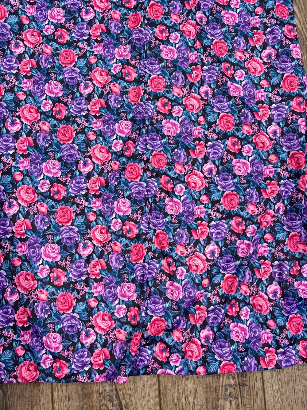 Vintage Hamilton Floral House Dress Zip Front Cottagecore Plus Size 1X XL - Picture 5 of 7